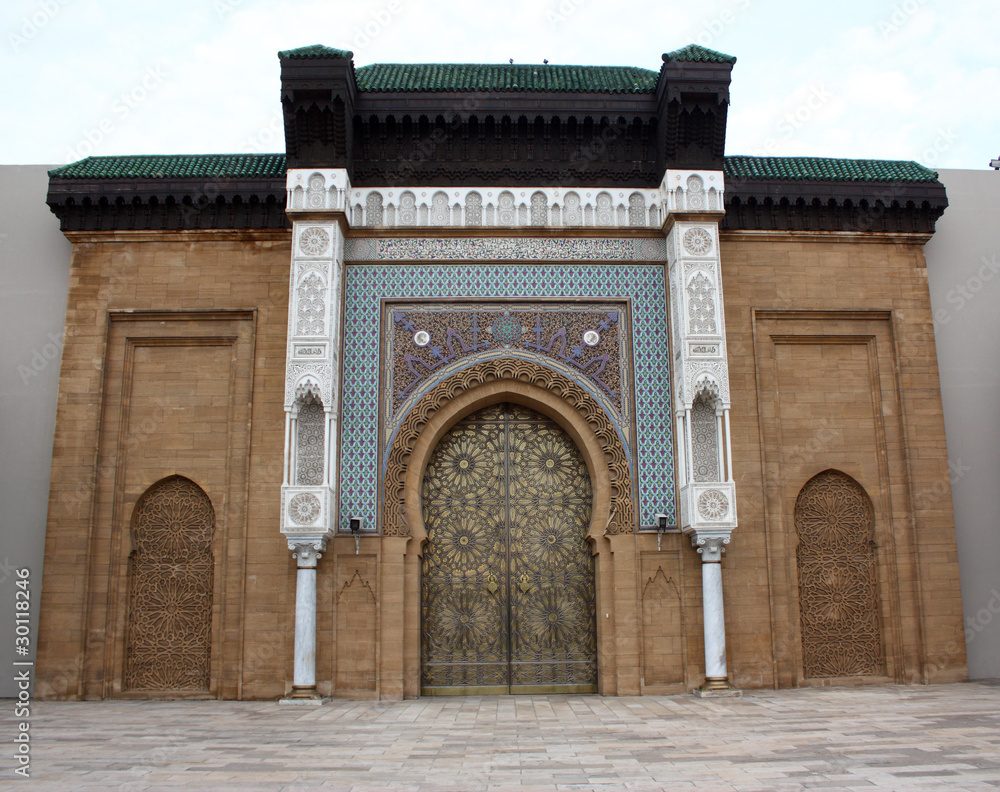 La porta del palazzo reale di Casablanca - Marocco