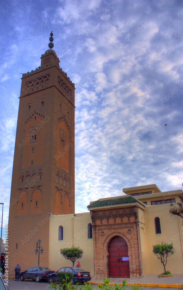 Il minareto di una moschea marocchina