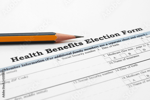 Health benefit election form photo