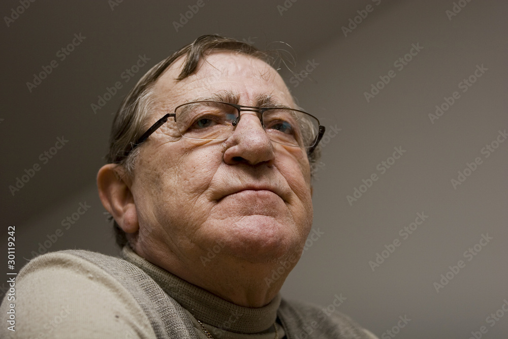 Fototapeta premium Serious senior man portrait