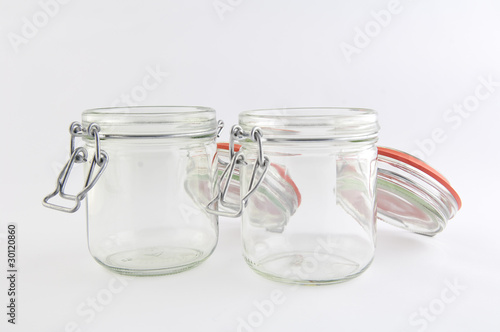 bocal, conserve, pot vide