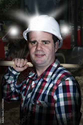 Fototapeta Chantier nocturne