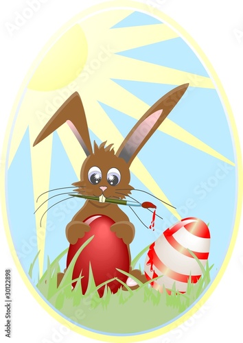 Osterhase im Ei