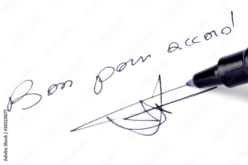 Bon pour accord Photos Adobe Stock