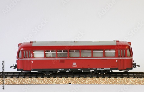 Modelleisenbahn Schienenbus photo