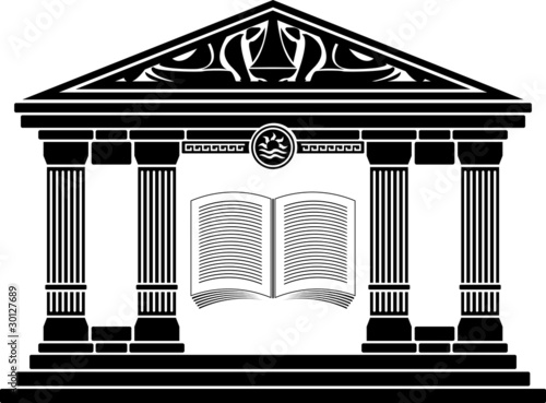 ancient hellenic school. stencil