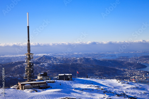Ulriken in Bergen - View of the city
