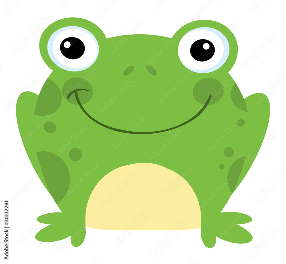 Head Frog Cartoon Character Head Frog Cartoon Character