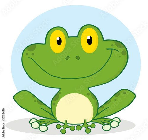 Smile Frog Cartoon Character