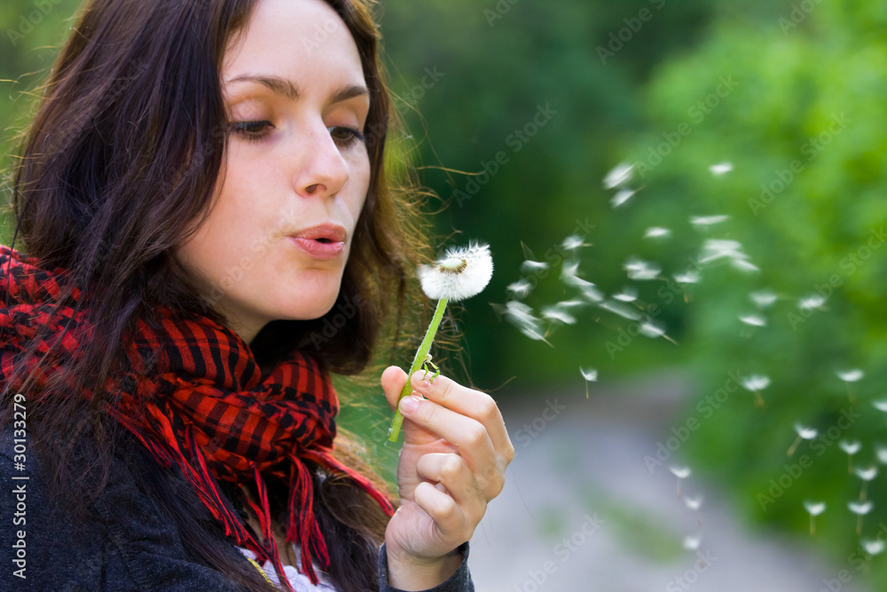 Girl with dandelion