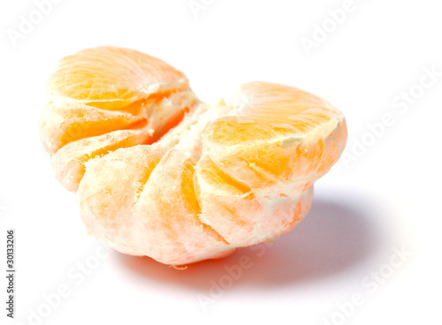 mandarin orange isolated on white