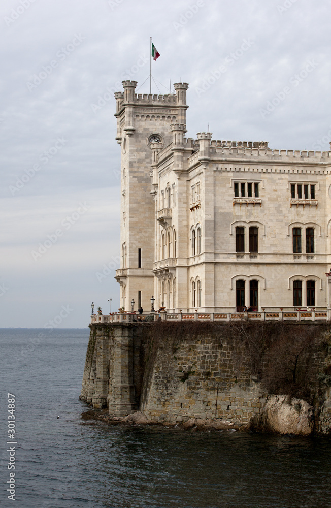 Veduta del Castello di Miramare, Trieste