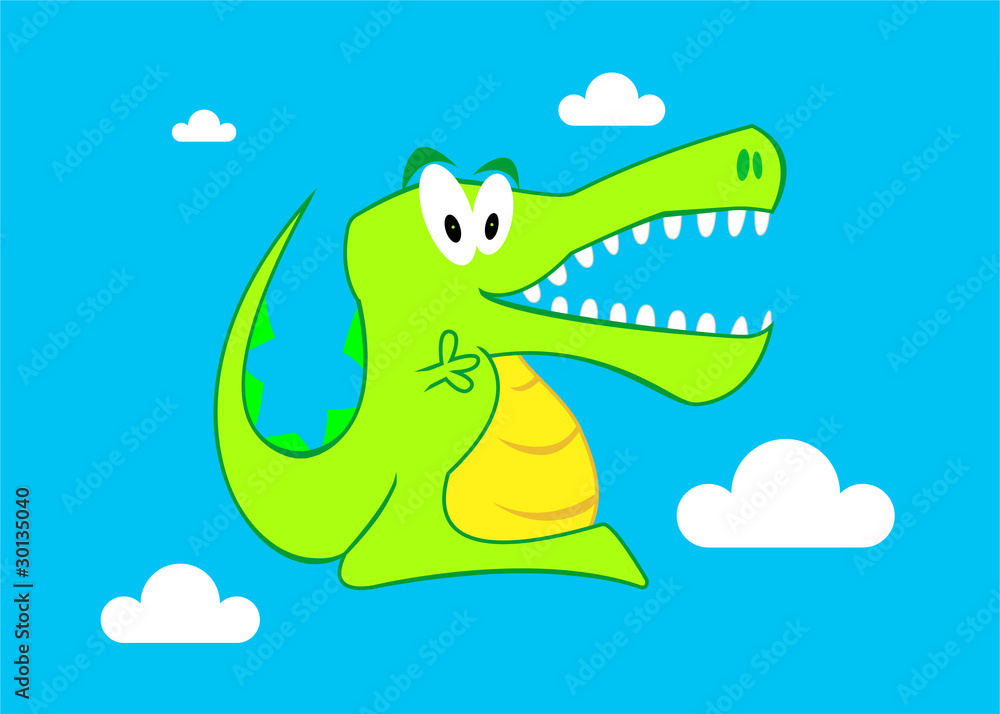Happy Crocodile Vector Happy Crocodile Vector