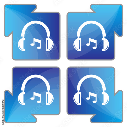EARPHONES MUSIC ICON