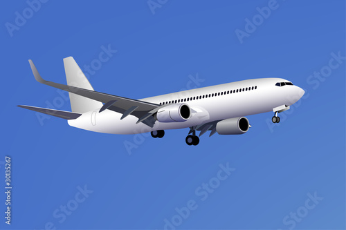 Airplane in the sky