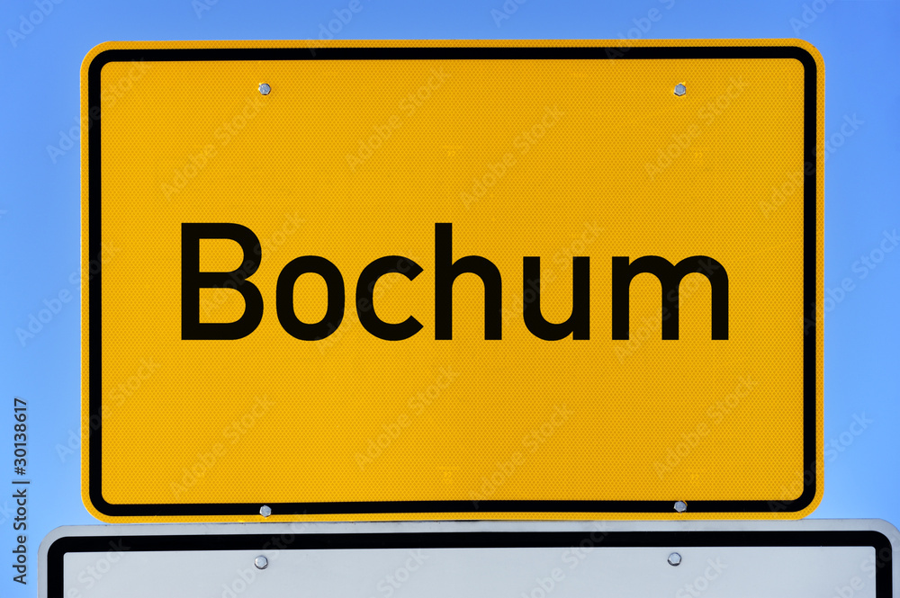 Fototapeta premium Ortsschild Bochum