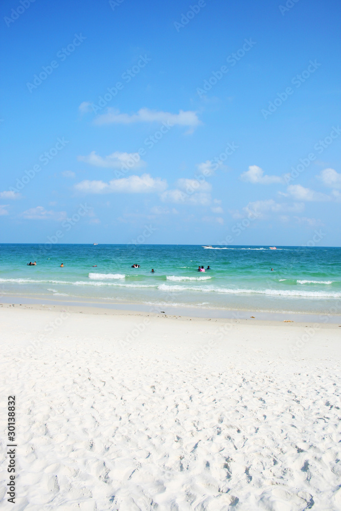 White sand beach at Samet island, Thailand. White sand beach at Samet island, Thailand.