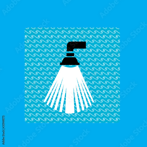 shower symbol vector