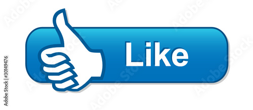 "LIKE" Web Button (thumbs up share internet social network vote)