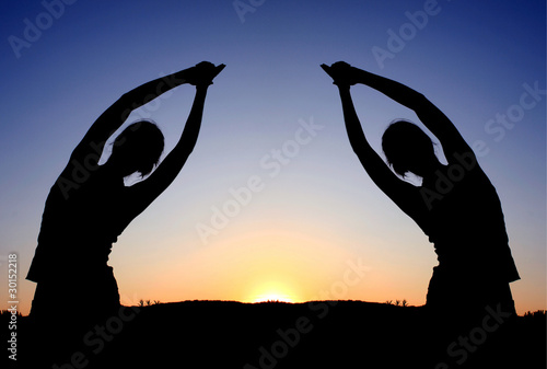Yoga à deux photo