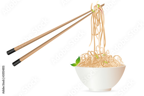 noodles with chopstick