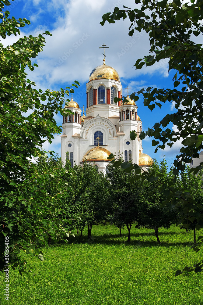 Spas-na-krovi Cathedral in Ekaterinburg, Russia
