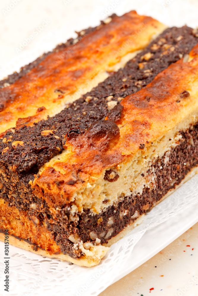 Fototapeta premium homemade poppy seed cake