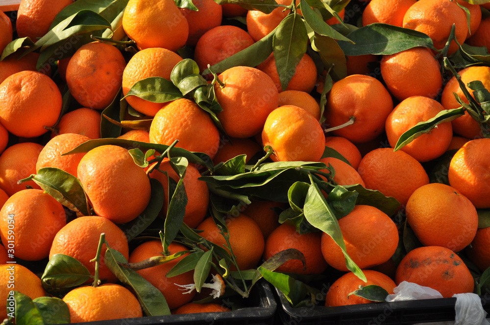 Mandarinen auf dem Markt