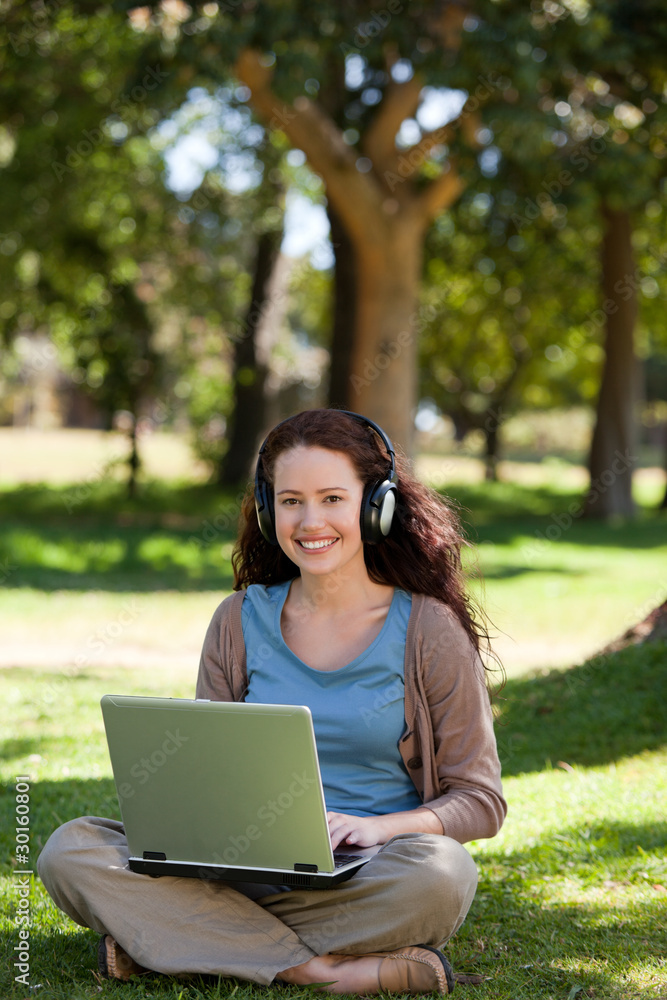 Woman working on her laptop Woman working on her laptop