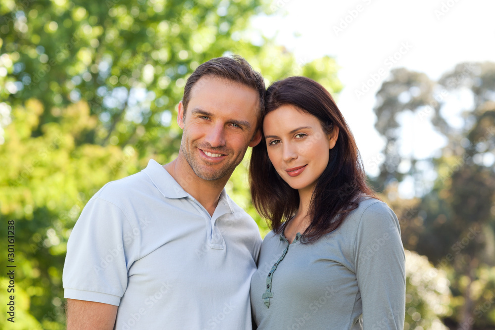 Lovely couple in the park Lovely couple in the park