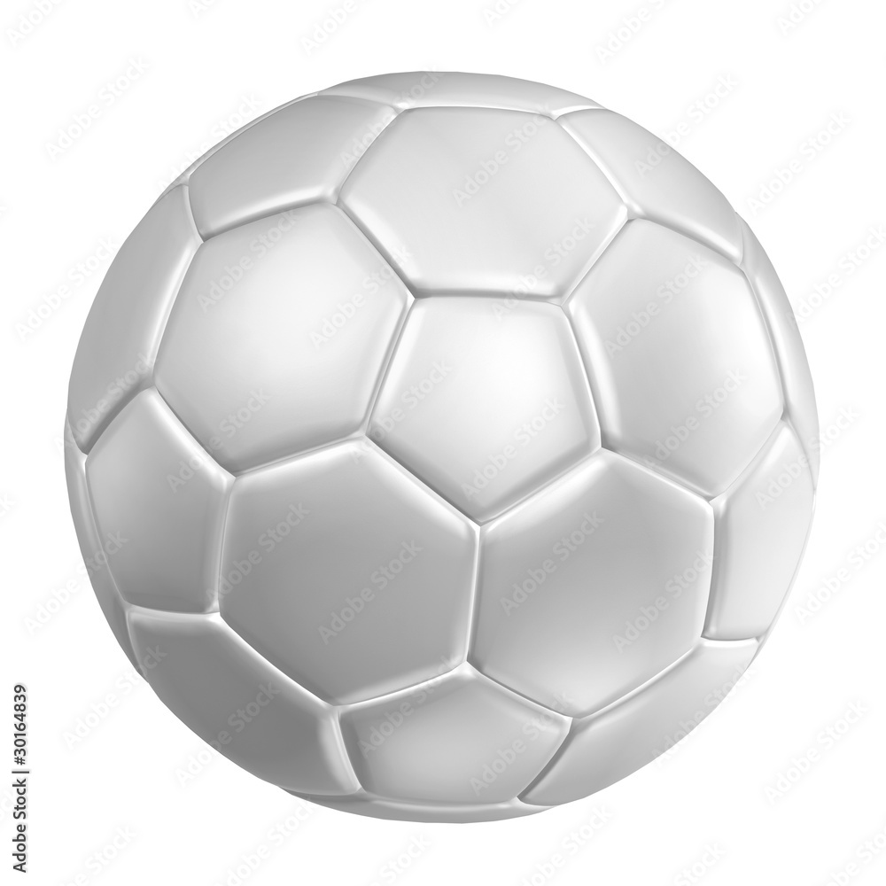 Fototapeta premium 3d rendering of a soccer ball. ( Leather texture )