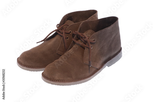 Brown shoes isolated