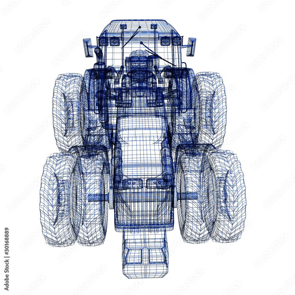 Tractor 3d model Tractor 3d model