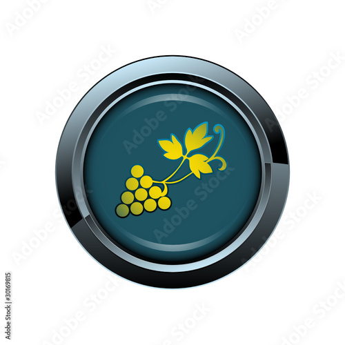 vin raisin vigne picto bouton icône internet web site symbole