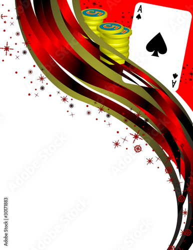 Poker Themed Vector photo