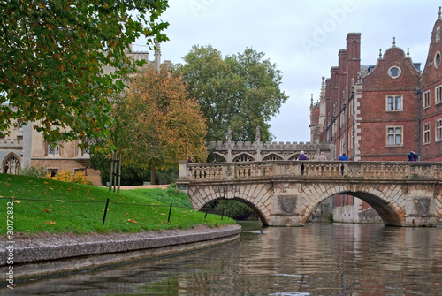 Bridges over Cam river in Cambridge, UK