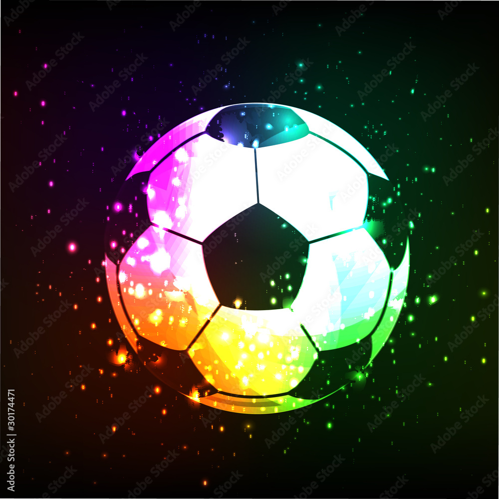 Fototapeta premium Vector football banner