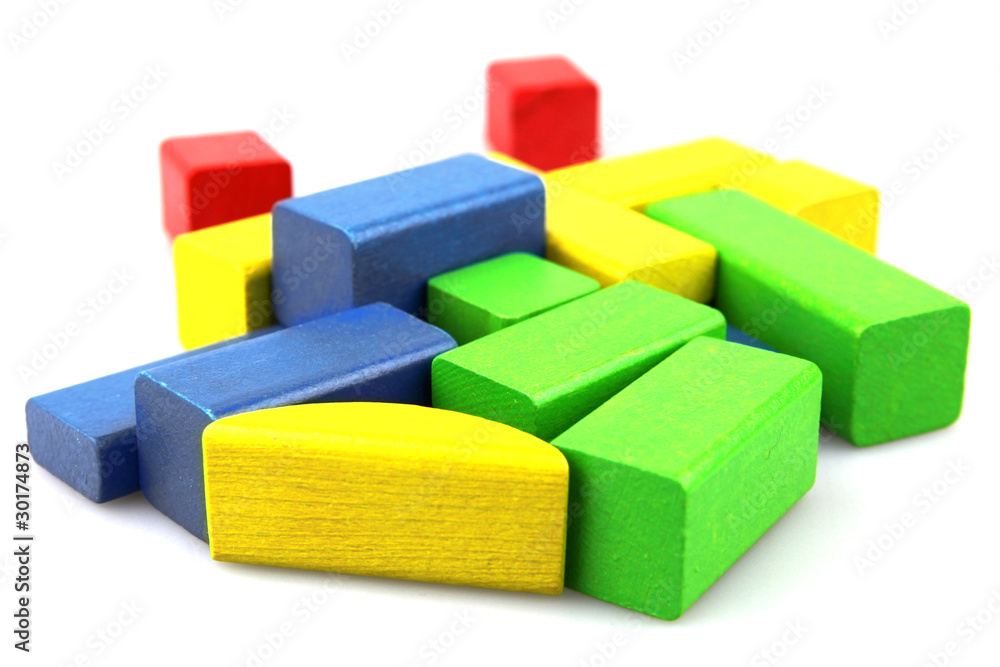 Wooden building blocks Wooden building blocks
