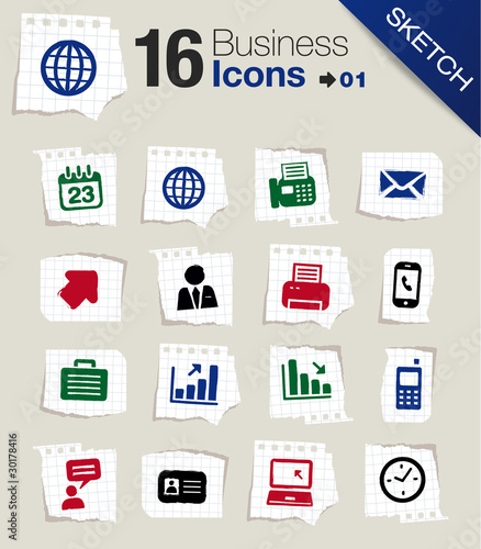 Sketch - Office and Business icons 01 photo