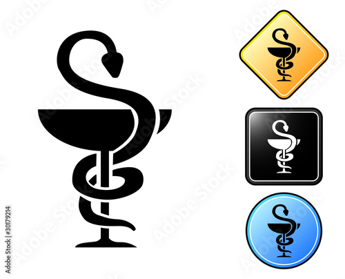 Pharmacy pictogram and signs