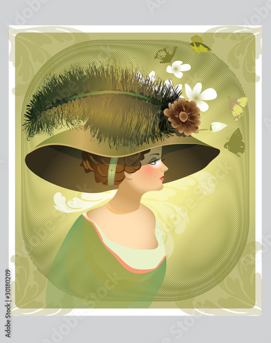 vintage victorian lady