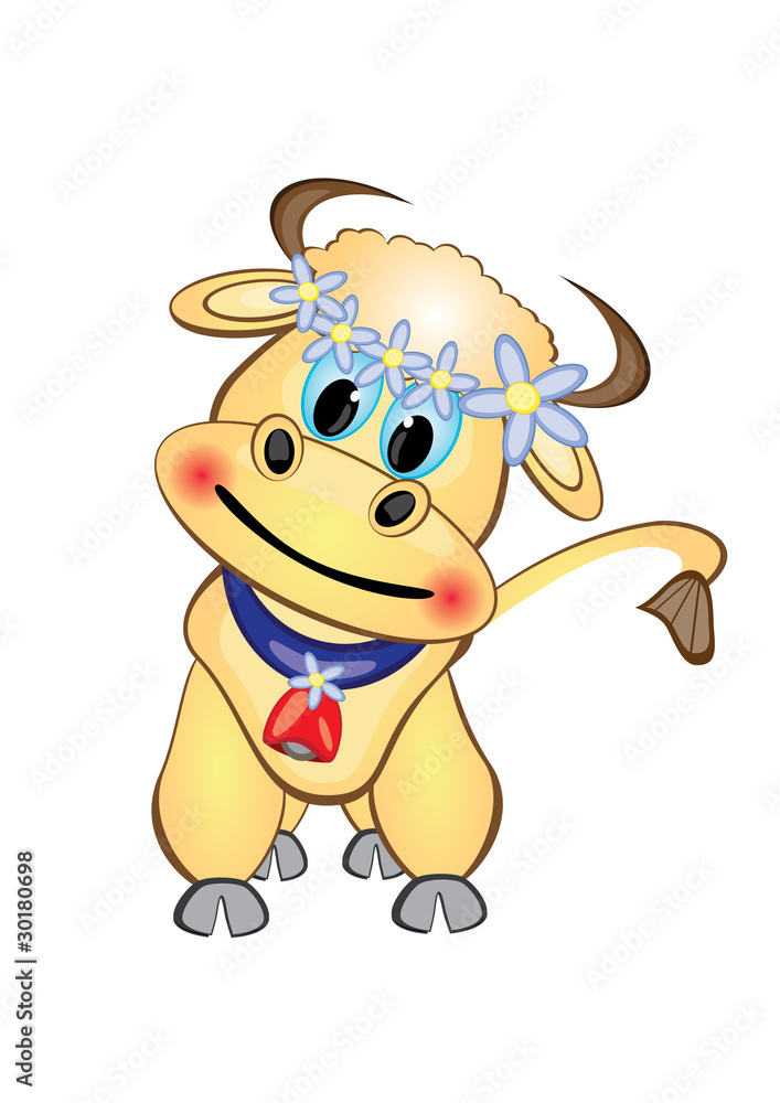 Calf Cartoon Character Calf Cartoon Character