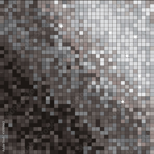 Bathroom background with silver squares