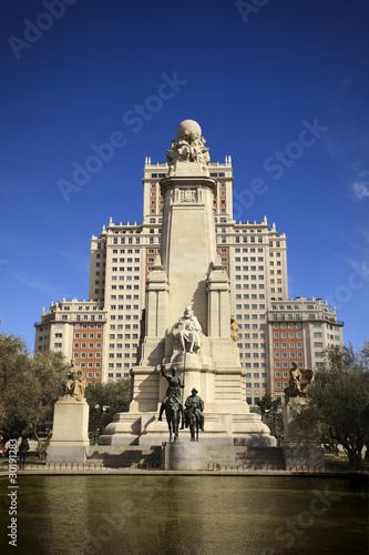 Don Quixote monument in Madrid