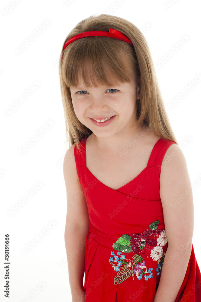 Cute little girl in the studio Cute little girl in the studio