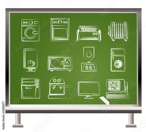 painted with chalk Home electronics