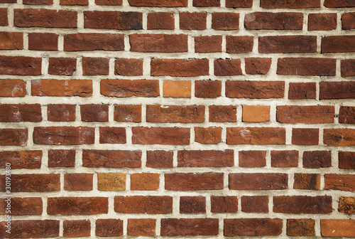Textured brick wall