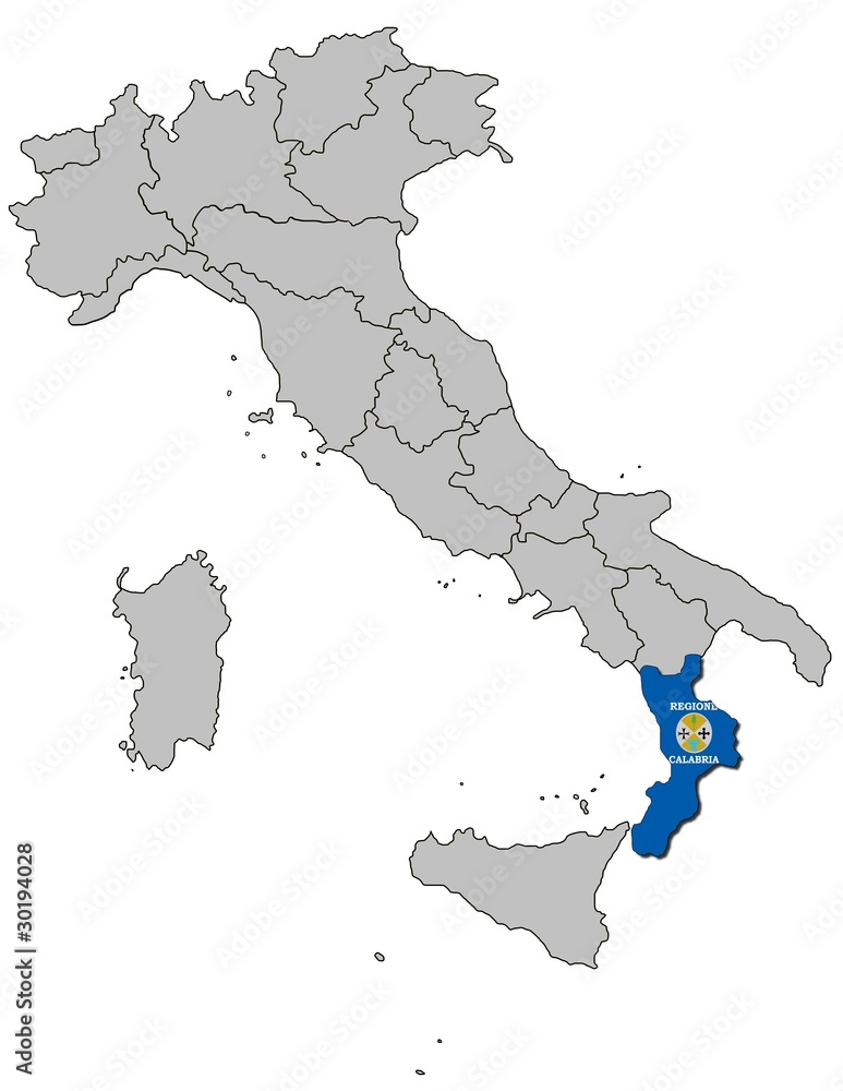 Obraz premium Kalabrien auf Italien