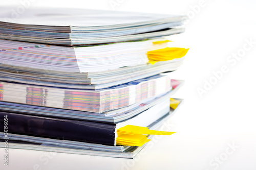 A stack of magazines