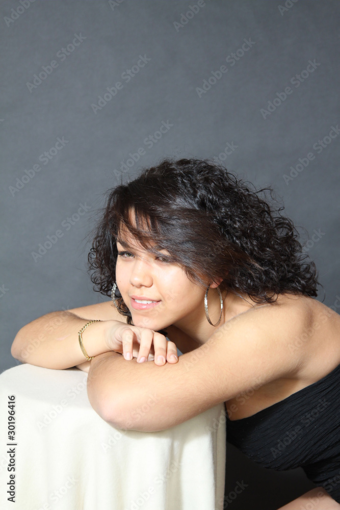 Naklejka premium Beautiful green-eyed teenager (CO) 9596